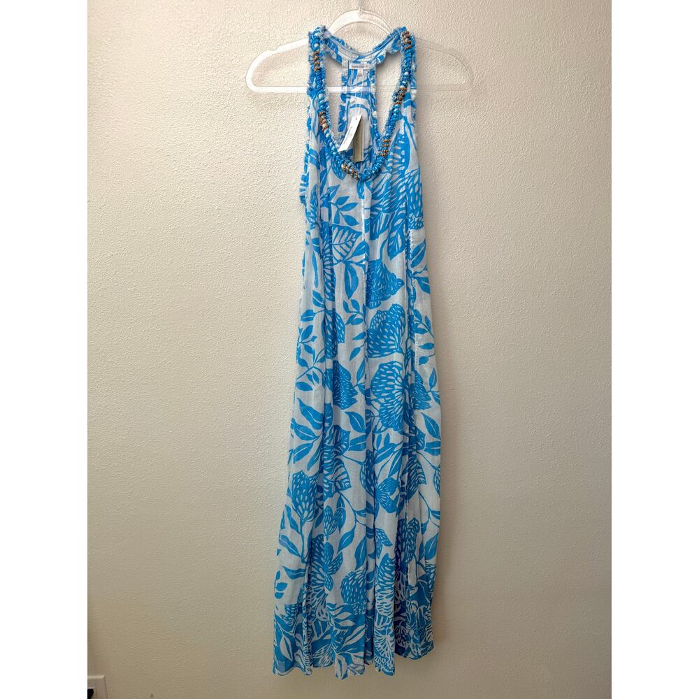 NWT Poupette St Barth Blue Womens S Maxi Dress - Picture 5 of 16
